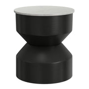 Maxine - Side Table - Black White - R&R Furniture Gallery (Fountain Valley, CA)