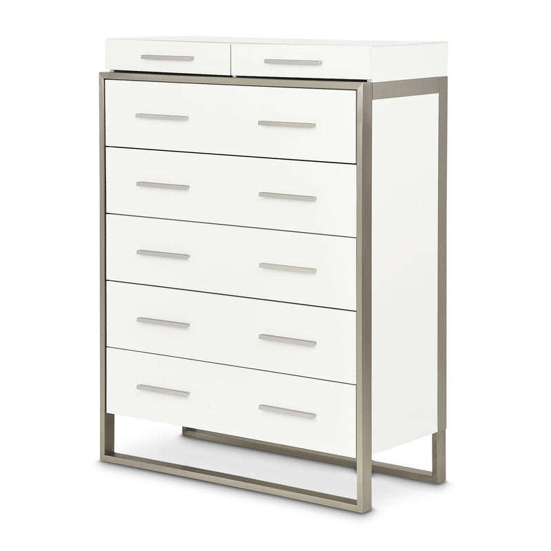Marquee - 7-Drawer Chest - Cloud White - R&R Furniture Gallery (Fountain Valley, CA)