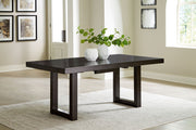 Neymorton - Rectangular Dining Room Butterfly Extension Table - Dark Grayish Brown - R&R Furniture Gallery (Fountain Valley, CA)