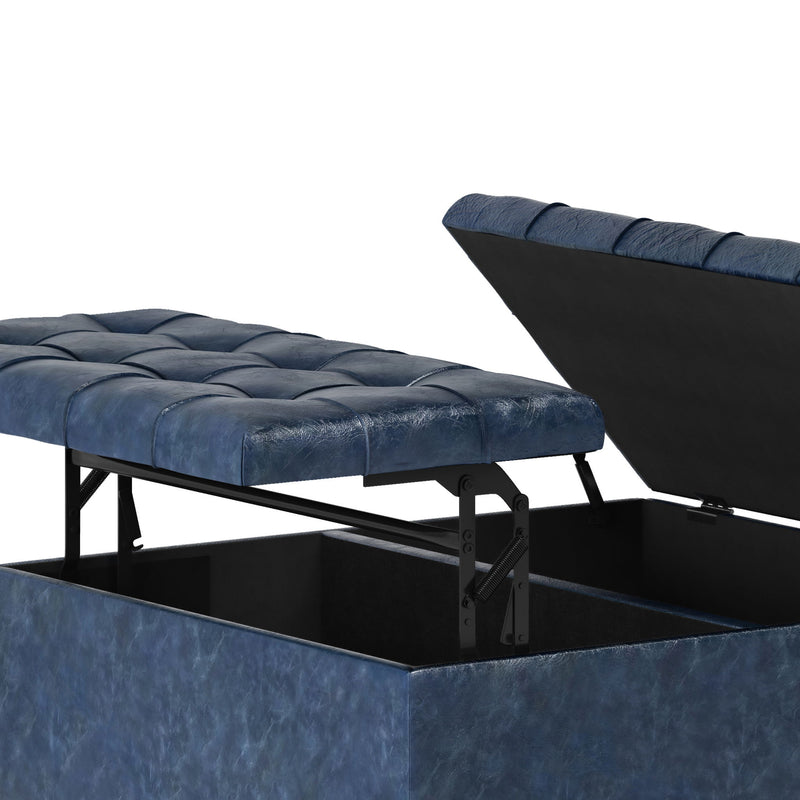 Harrison - Upholstered Coffee Table Storage Ottoman - R&R Furniture Gallery (Fountain Valley, CA)