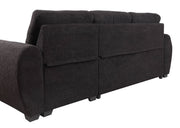Veronica - Reversible Sleeper Sectional Sofa With Storage Chaise - Black - R&R Furniture Gallery (Fountain Valley, CA)
