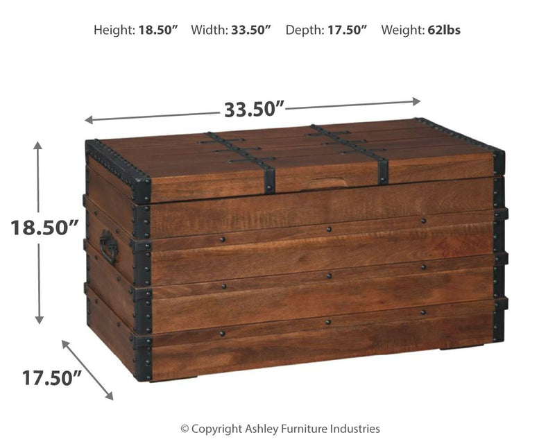 Kettleby - Storage Trunk - Brown - R&R Furniture Gallery (Fountain Valley, CA)