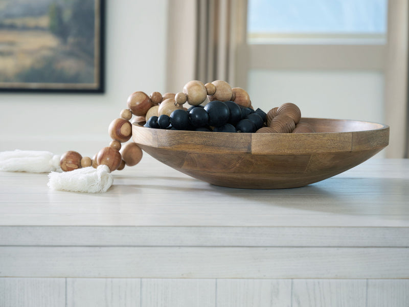 Clayburg - Bowl - Natural Brown - R&R Furniture Gallery (Fountain Valley, CA)