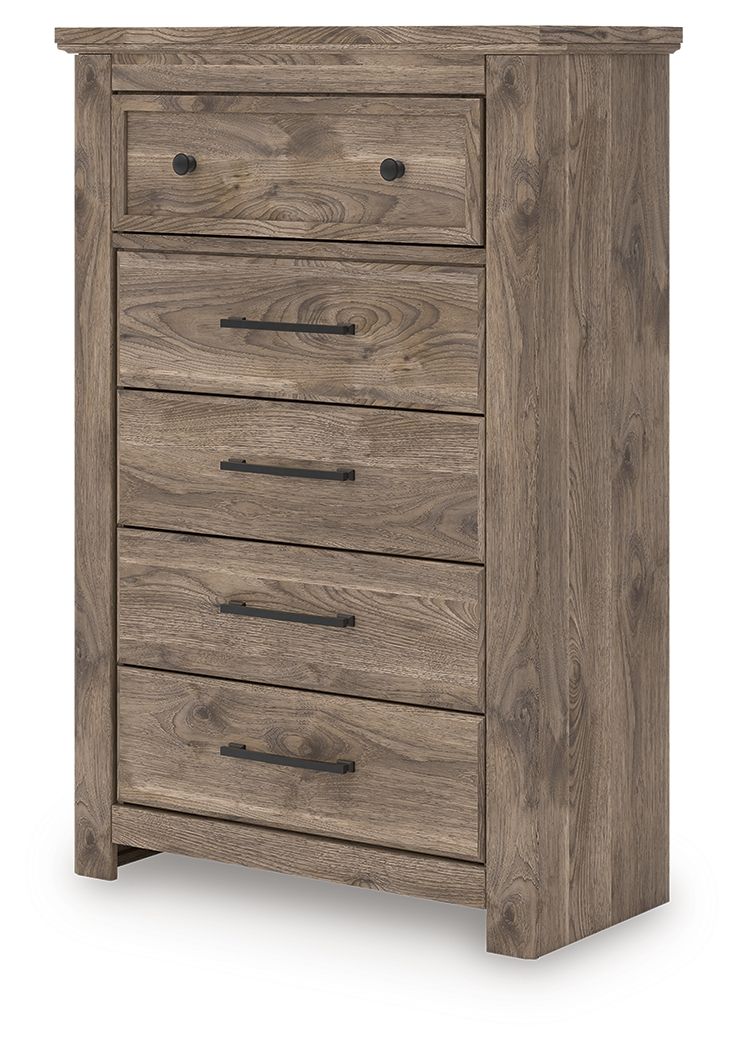 Rusticott - Five Drawer Chest - Brown - R&R Furniture Gallery (Fountain Valley, CA)
