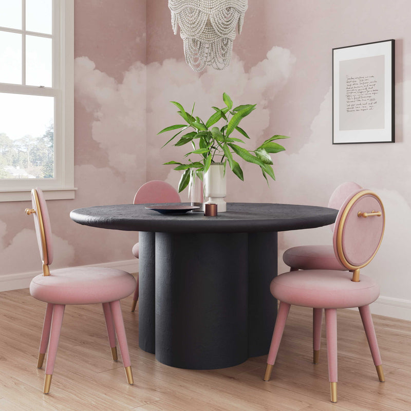 Elika - Faux Plaster Round Dining Table - R&R Furniture Gallery (Fountain Valley, CA)