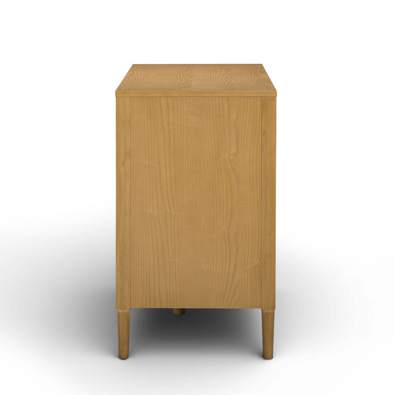 TOV Furniture Oodle 6 Drawer Dresser with sleek wood finish and modern design, featuring six spacious drawers for storage.