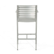 Outdoor Aluminum Rust Proof Barstools (Set of 2) - Silver - R&R Furniture Gallery (Fountain Valley, CA)