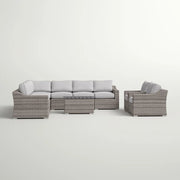 Stylish Sofa Seating Group With Cushions Perfect For Outdoor Gatherings - R&R Furniture Gallery (Fountain Valley, CA)