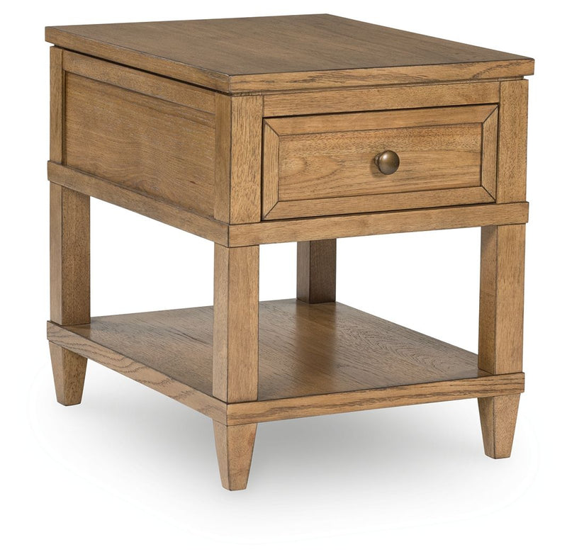 Sharlance - Rectangular End Table - Light Brown - R&R Furniture Gallery (Fountain Valley, CA)