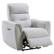 Eastre - Power Motion Recliner With USB Port - Beige Chenille - R&R Furniture Gallery (Fountain Valley, CA)