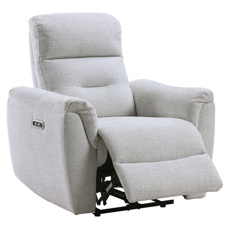 Eastre - Power Motion Recliner With USB Port - Beige Chenille - R&R Furniture Gallery (Fountain Valley, CA)