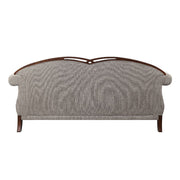 Miyeon - Sofa With 5 Pillows - Fabric & Cherry - R&R Furniture Gallery (Fountain Valley, CA)