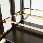 Belmont Place - Display Cabinet - White / Dark Brown - R&R Furniture Gallery (Fountain Valley, CA)
