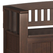 Acadian - Entryway Storage Bench With Shelf - Brown - R&R Furniture Gallery (Fountain Valley, CA)