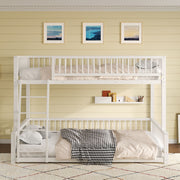 Bunk Bed Frame With Ladder And Safety Guardrails - R&R Furniture Gallery (Fountain Valley, CA)
