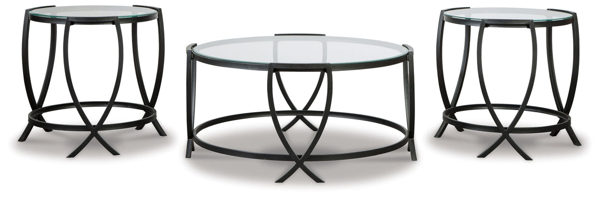 Tarrin - Occasional Table Set (Set of 3) - Black - R&R Furniture Gallery (Fountain Valley, CA)
