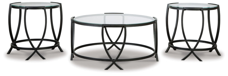 Tarrin - Occasional Table Set (Set of 3) - Black - R&R Furniture Gallery (Fountain Valley, CA)
