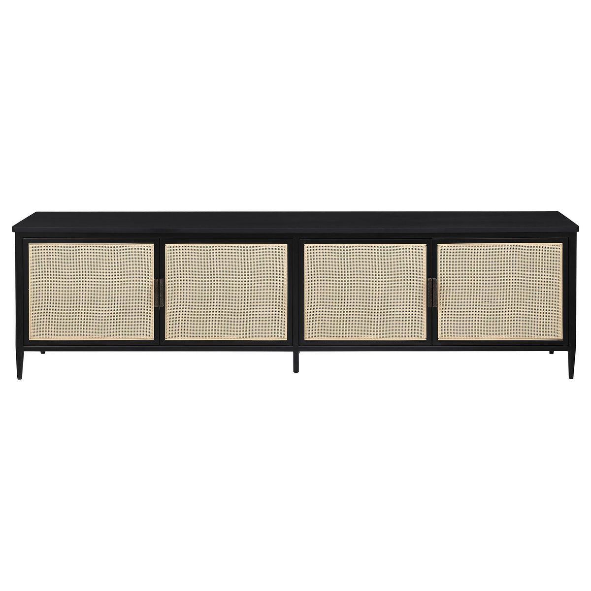 Kenneth - 4 Door TV Stand - Black