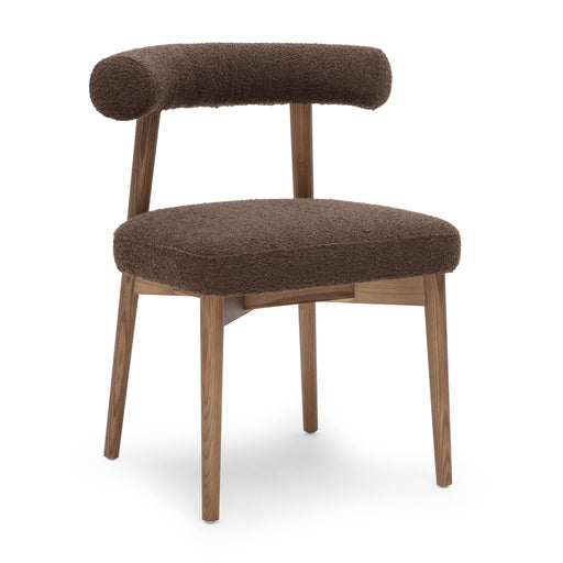 Spara - Performance Boucle Side Chair - Chocolate Brown - R&R Furniture Gallery (Fountain Valley, CA)