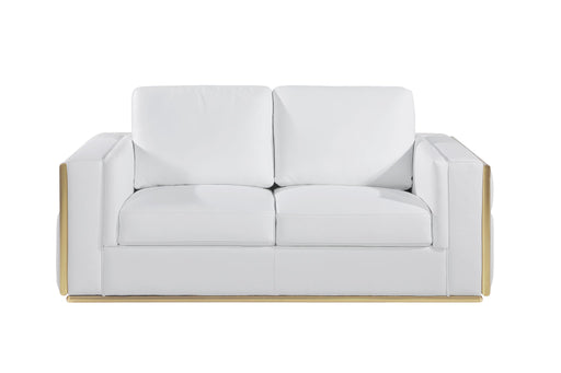 1130 - Top Grain Italian Leather Loveseat - R&R Furniture Gallery (Fountain Valley, CA)