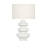 Riviera - Textured Table Lamp - Cream - R&R Furniture Gallery (Fountain Valley, CA)