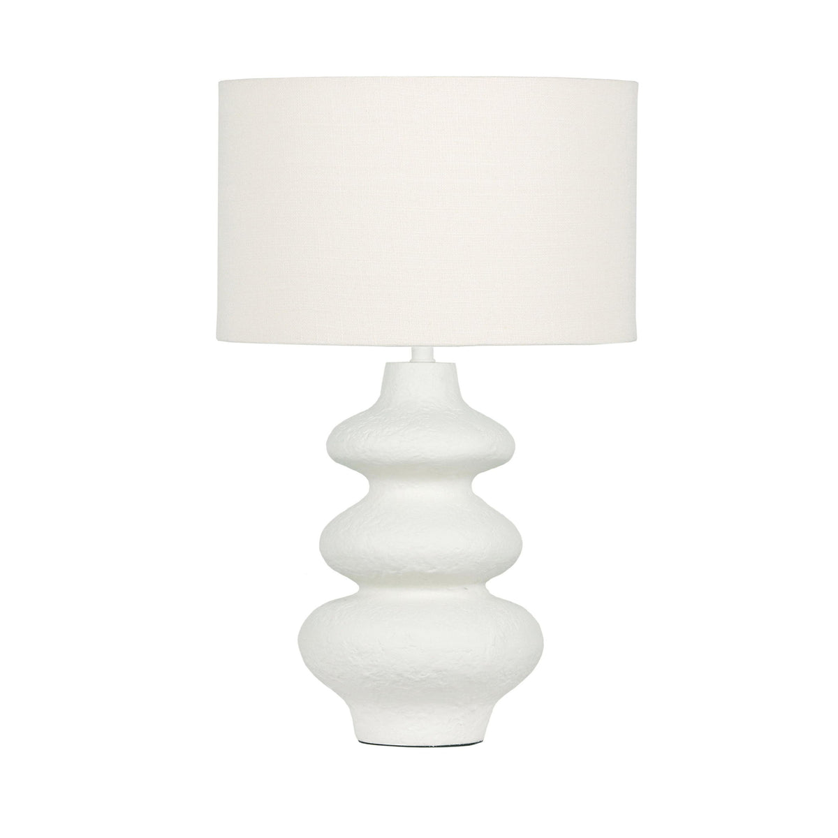 Riviera - Textured Table Lamp - Cream - R&R Furniture Gallery (Fountain Valley, CA)