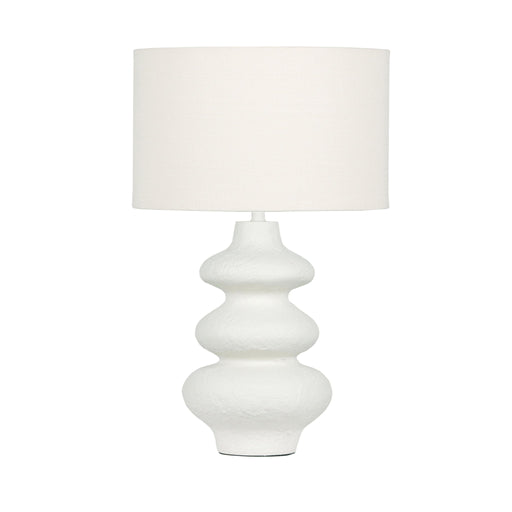 Riviera - Textured Table Lamp - Cream - R&R Furniture Gallery (Fountain Valley, CA)