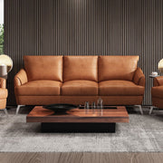 Safi - Sofa - Cappuccino Leather - R&R Furniture Gallery (Fountain Valley, CA)