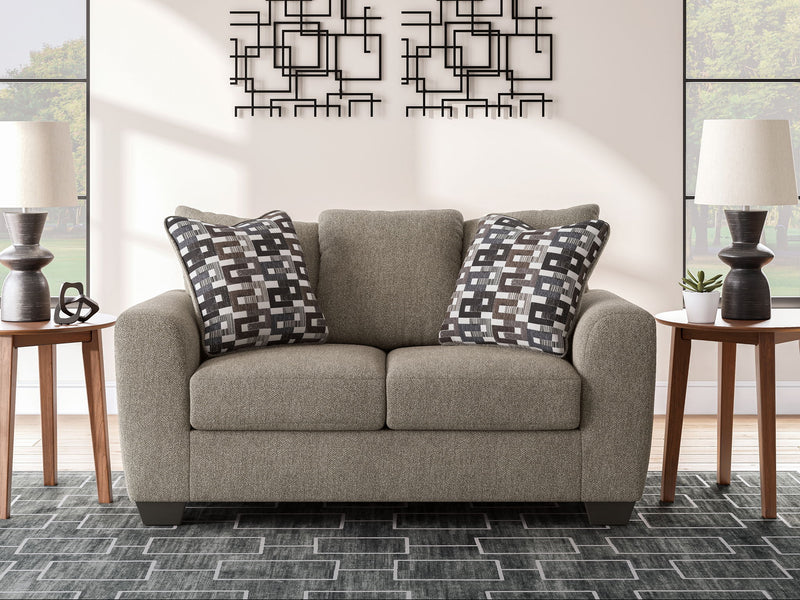 Triston-Peaks - Loveseat - Suede - R&R Furniture Gallery (Fountain Valley, CA)