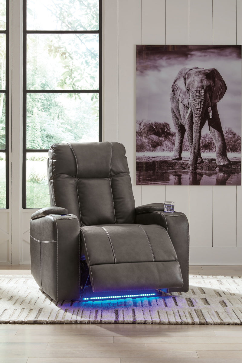 Feazada - Power Recliner With Adj Headrest - R&R Furniture Gallery (Fountain Valley, CA)