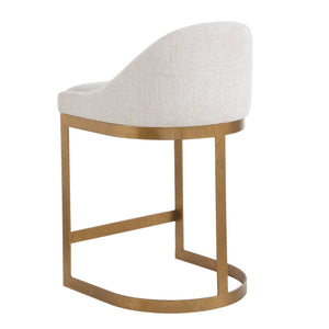 Ira - Counter Stool - Gold / Ivory
