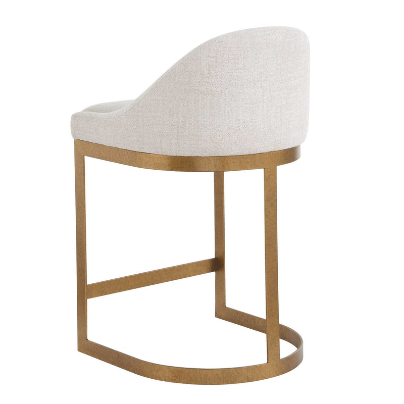 Ira - Counter Stool - Gold / Ivory
