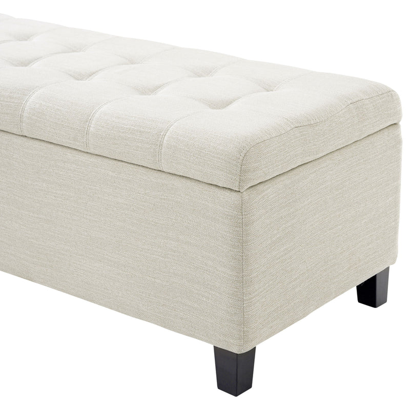 Upholstered Storage Ottoman Bench - R&R Furniture Gallery (Fountain Valley, CA)
