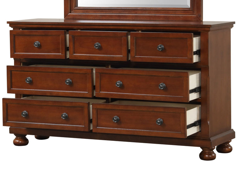 Glory Furniture Meade dresser with multiple drawers and modern design, crafted from wood with a smooth finish.