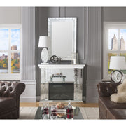 Nysa - 40" Fireplace - Mirrored & Faux Crystals - R&R Furniture Gallery (Fountain Valley, CA)