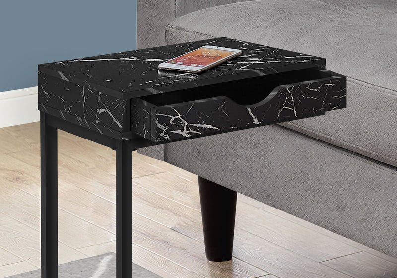 Accent Table, C - Shaped Contemporary & Modern Elegant Design - R&R Furniture Gallery (Fountain Valley, CA)
