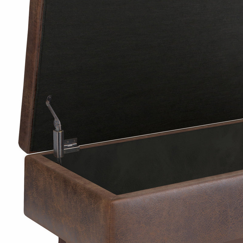 Owen - Upholstered Rectangular Storage Ottoman - R&R Furniture Gallery (Fountain Valley, CA)