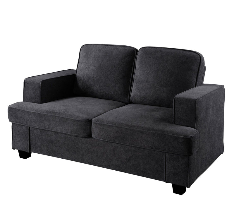 Modern Loveseat, Comfortable 2 Seater Couch With Deep Seating, Loose Back Cushions, Wide Arms - R&R Furniture Gallery (Fountain Valley, CA)