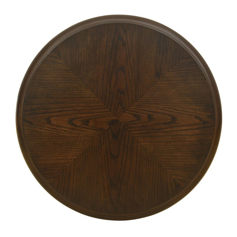 Philippe - Round End Table With Shelf - Brown - R&R Furniture Gallery (Fountain Valley, CA)