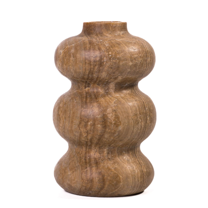 Marble Swell Vase - Dark Onyx