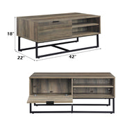Homare - Coffee Table - Rustic Oak & Black - R&R Furniture Gallery (Fountain Valley, CA)