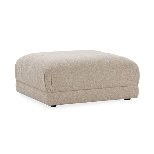 Adalynne - Upholstered Square Ottoman - Buttermilk - R&R Furniture Gallery (Fountain Valley, CA)