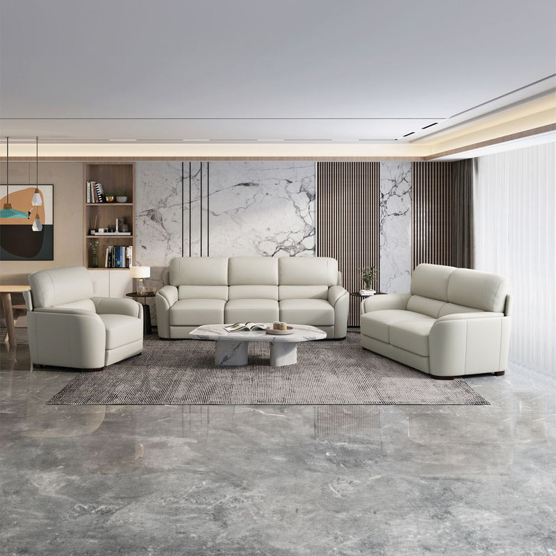 Edrice - Chair - Ivory Top Grain Leather - R&R Furniture Gallery (Fountain Valley, CA)