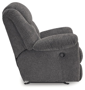 Foreside - Rocker Recliner - Charcoal - R&R Furniture Gallery (Fountain Valley, CA)