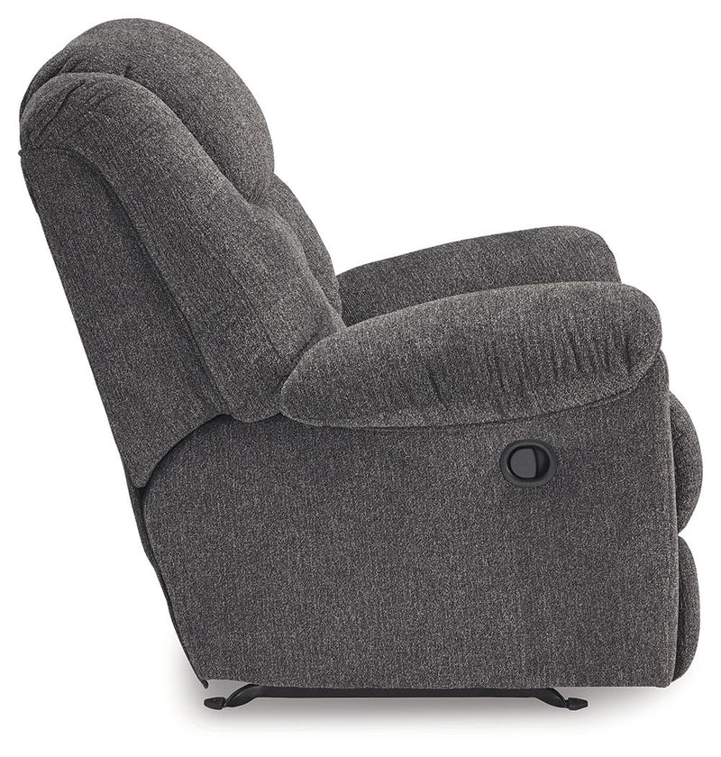 Foreside - Rocker Recliner - Charcoal - R&R Furniture Gallery (Fountain Valley, CA)