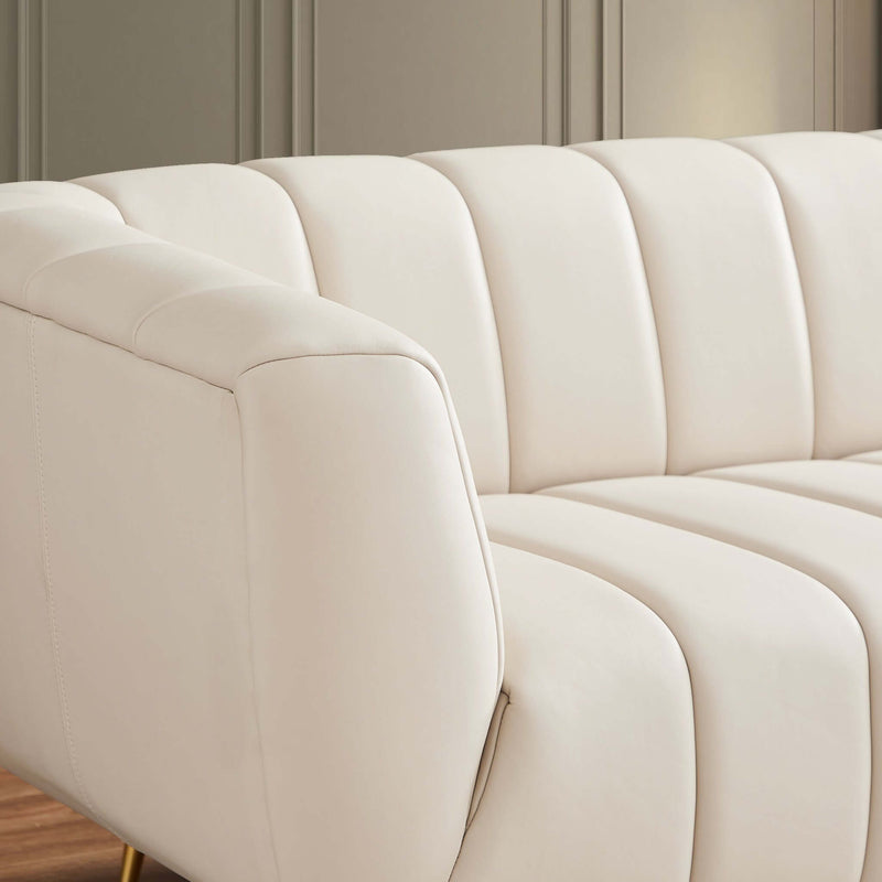 Lamattina - Genuine Italian Channel Tufted Sofa - R&R Furniture Gallery (Fountain Valley, CA)