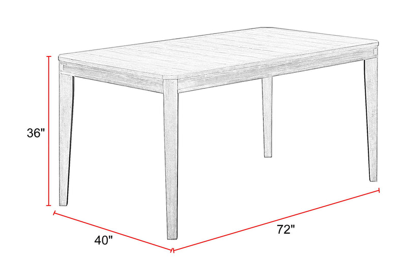 Breckenridge - Dining 72" Counter Height Table - Medium Brown