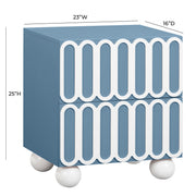 Tori - Motif Nightstand - Blue - R&R Furniture Gallery (Fountain Valley, CA)