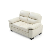 Glory Furniture Marta stationary loveseat with plush fabric upholstery and cushioned armrests, ideal for cozy living room seating.