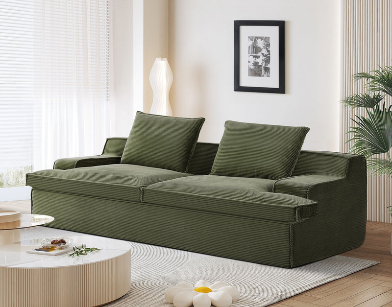 Nimbus - Oversized Full Foam 4 Seater Couch For Living Room Upholstered In Soft, Wide Armrests - R&R Furniture Gallery (Fountain Valley, CA)